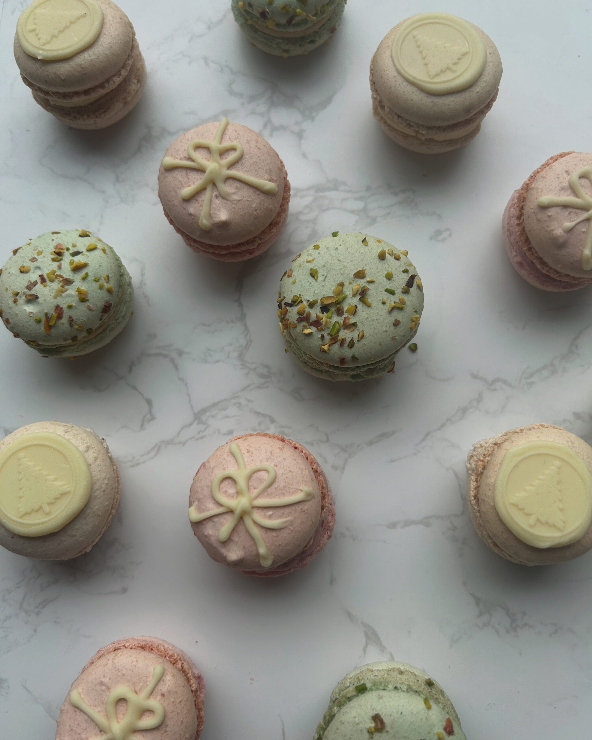 Kerst macarons