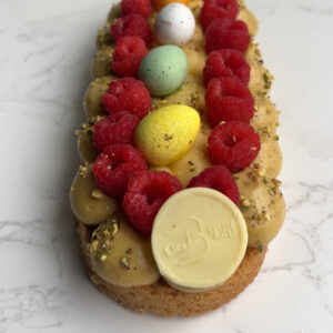 Pistache frambozen Paas slof